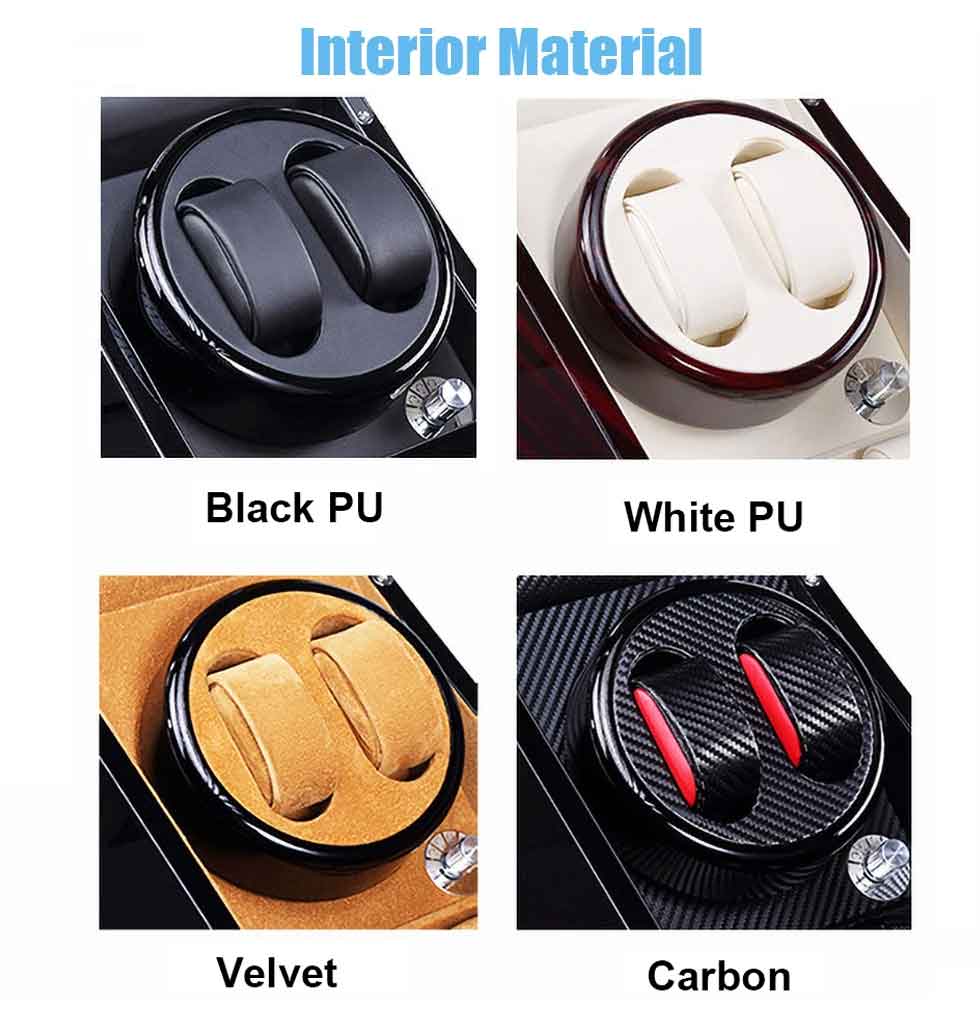 Interior Material for double watch winder