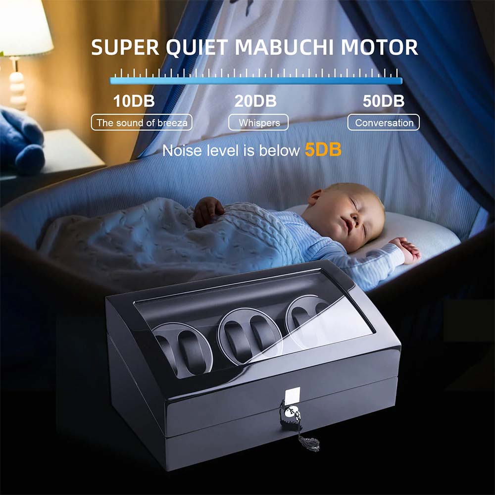 6 watch winder box with 7 Storage