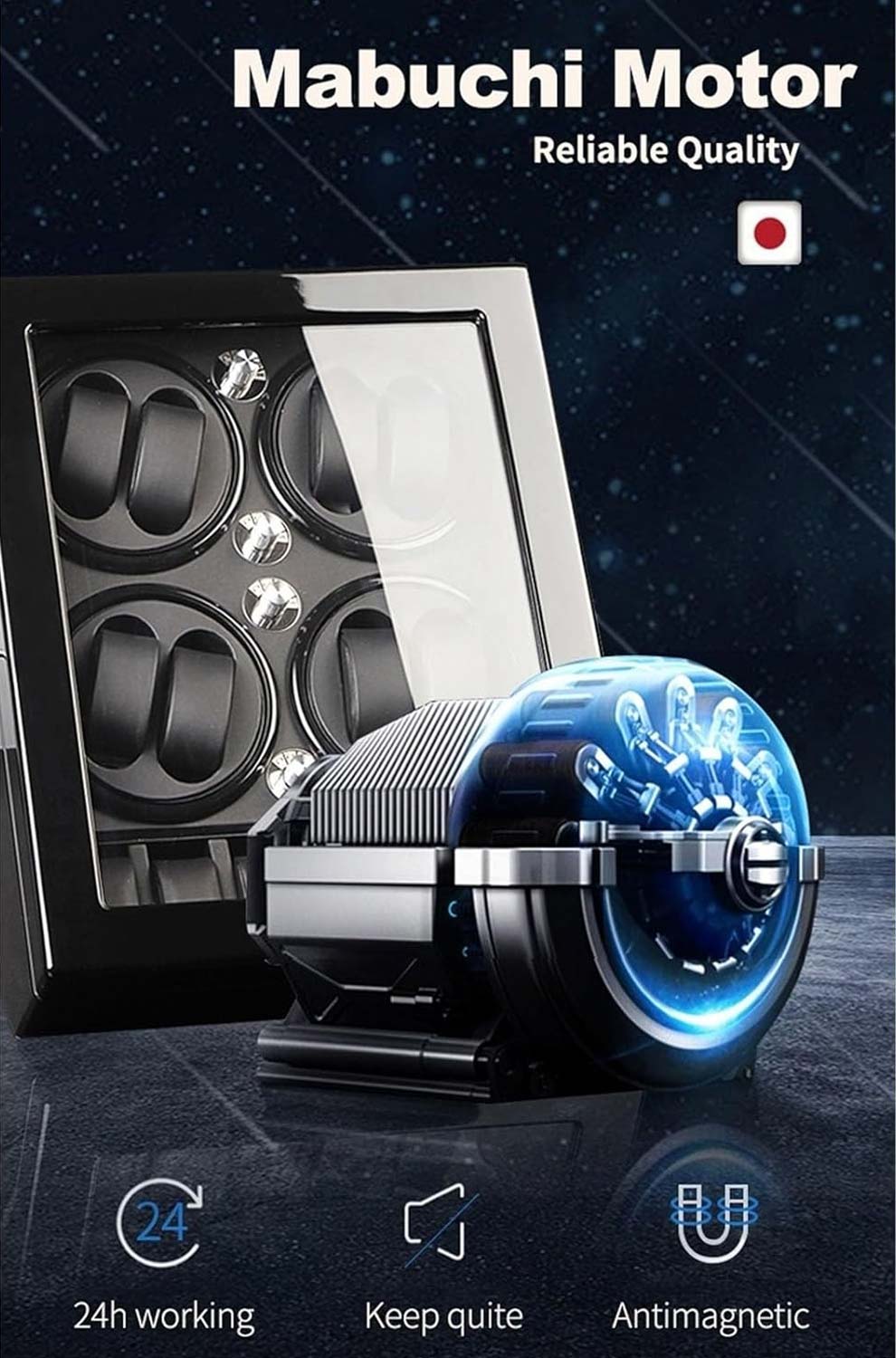 watch winder box for 8 watches