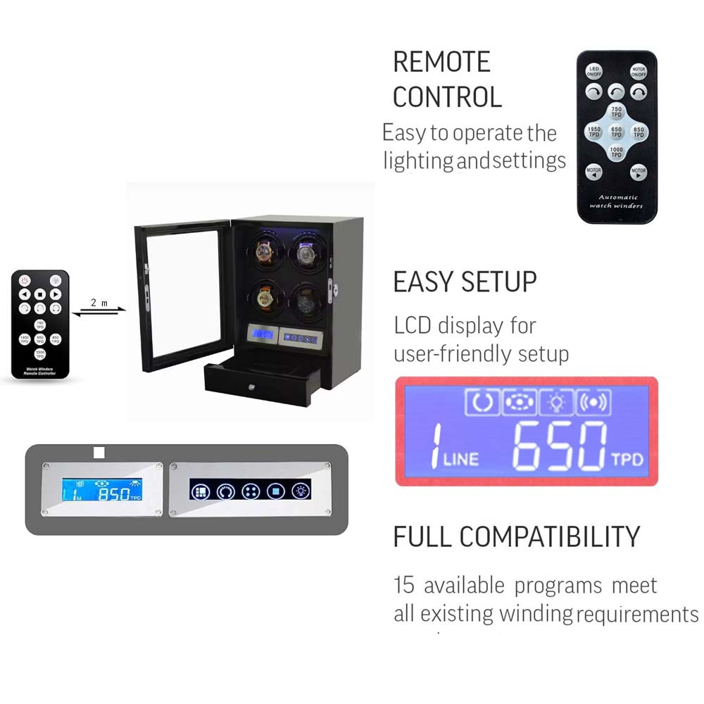 4 watch winder with storage