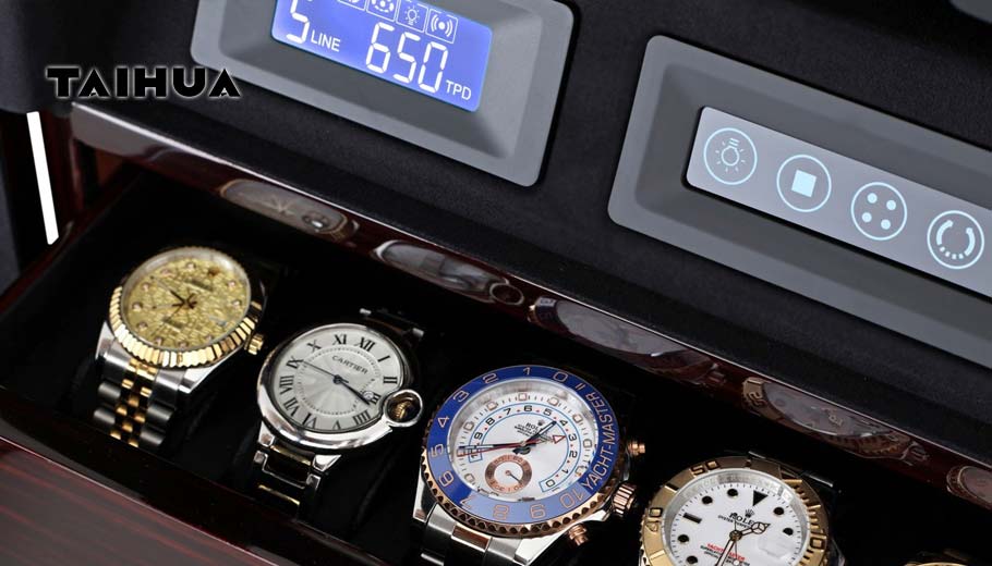 luxury watch winder cases for multiple watches