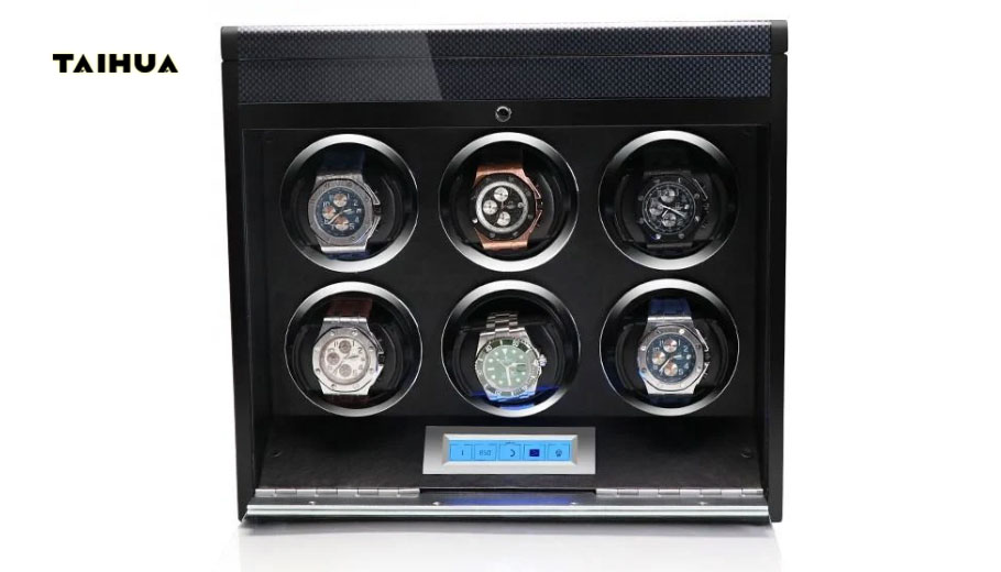 URORO 6 Watch Winder - Carbon Fiber+ Grey URORO 6 Watch Winder - Carbon Fiber+ Grey