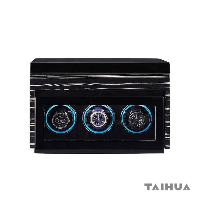 Automatic Three Watch Winder With 6 Storage