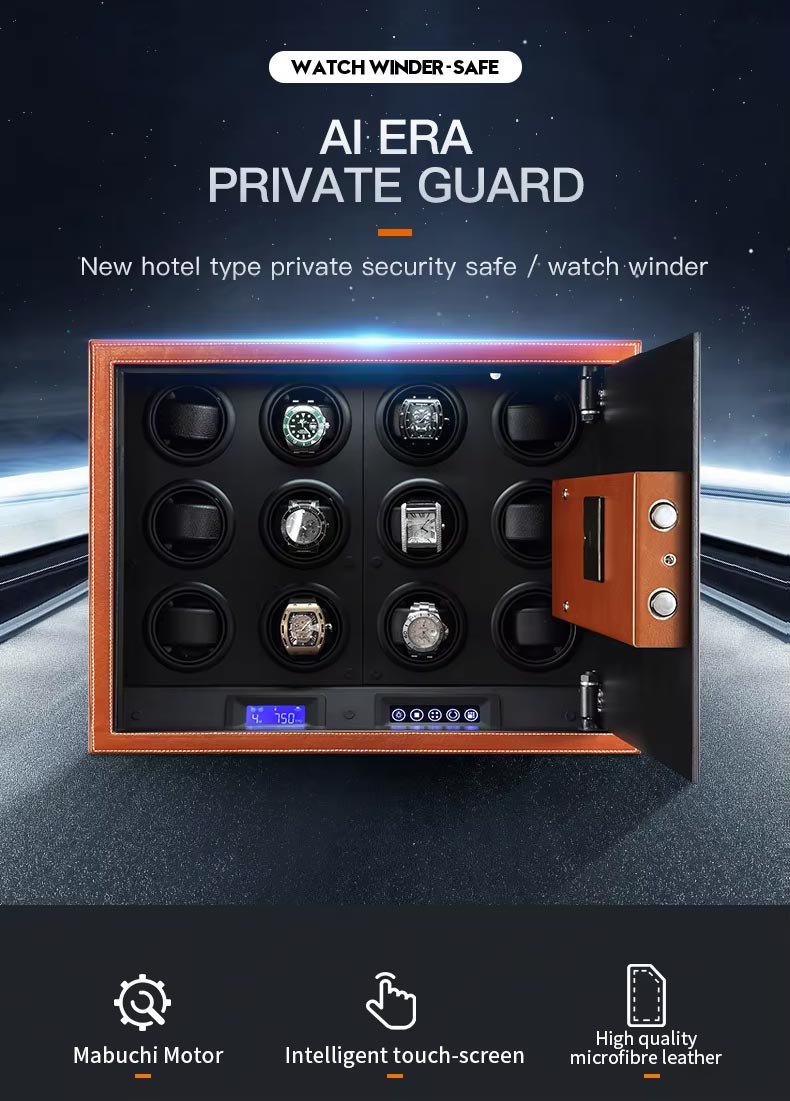 luxury small watch winder safe box